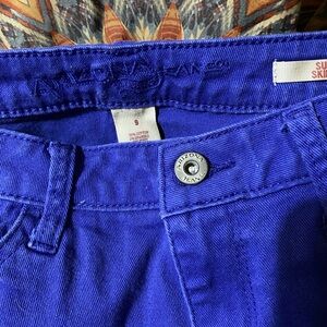 Vibrant blue . Jeans